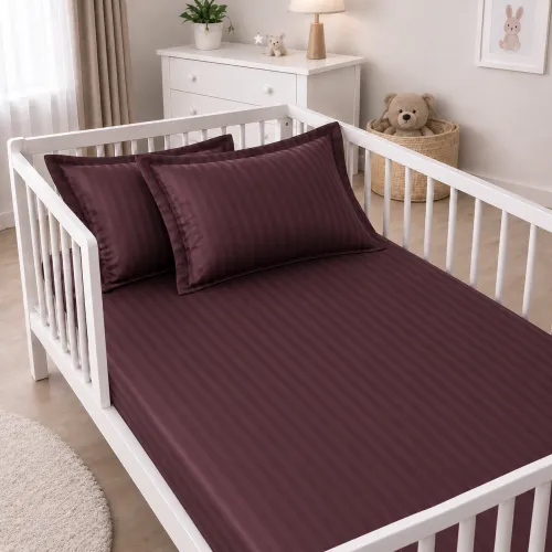 Комплект постельного белья Сатин LITTLE KIDS Satin Stripe 30-0008 Smoky Pink - 5