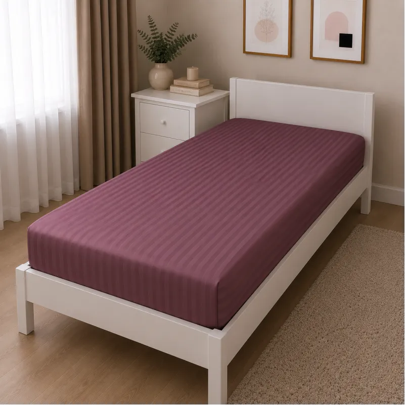  Комплект постельного белья Сатин JUNIOR Satin Stripe 30-0008 Smoky Pink Фото - 6