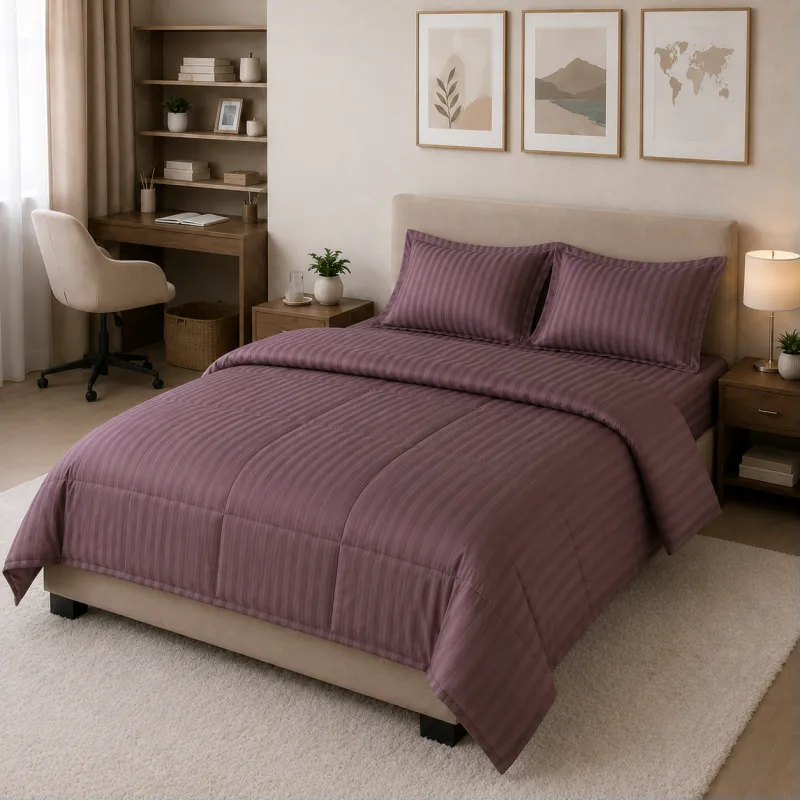 Комплект постельного белья Сатин TEENAGER Satin Stripe 30-0008 Smoky Pink