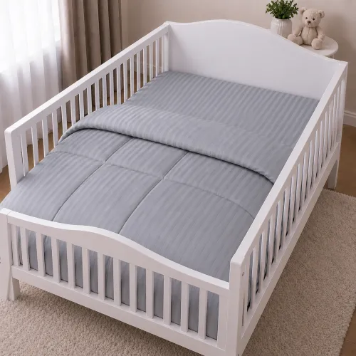 Комплект постельного белья Сатин BABY Satin Stripe 30-0010 + 30-0001 Widad - 5