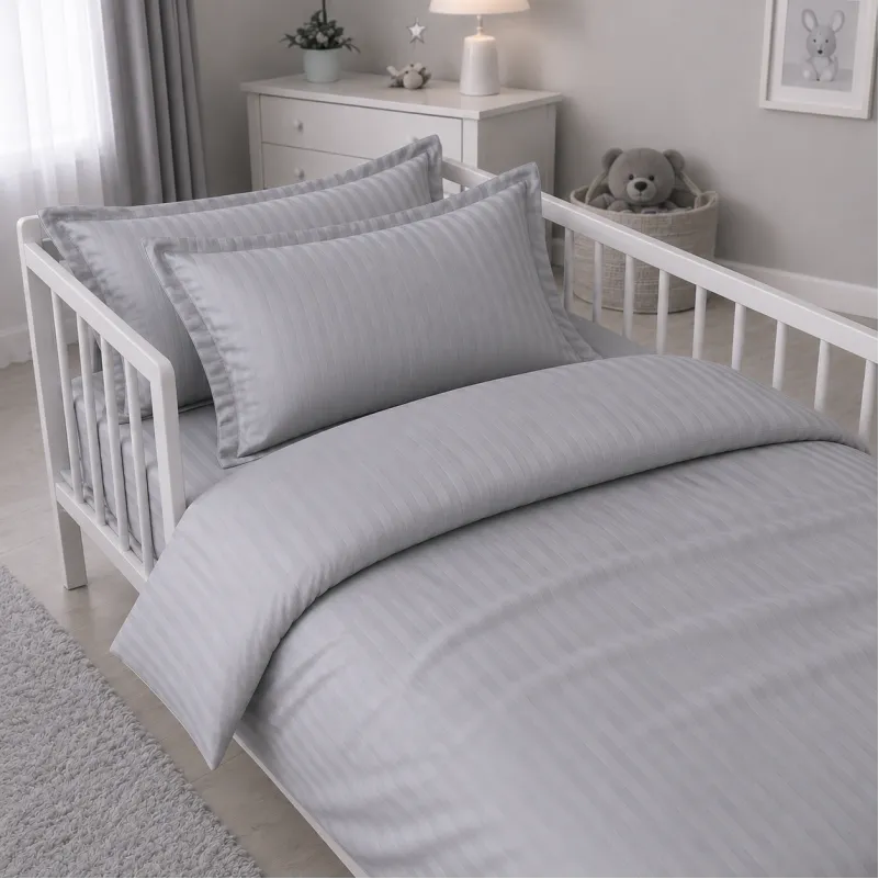 Комплект постельного белья Сатин LITTLE KIDS Satin Stripe 30-0010 + 30-0001 Widad