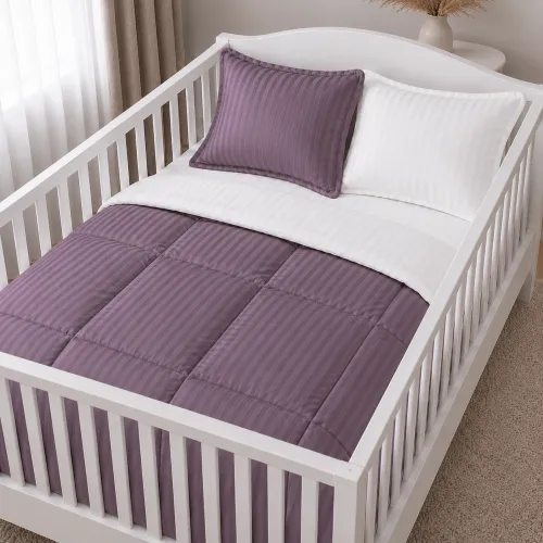 Комплект постельного белья Сатин BABY Satin Stripe 30-0008 + 30-0001 Bethseda - 1