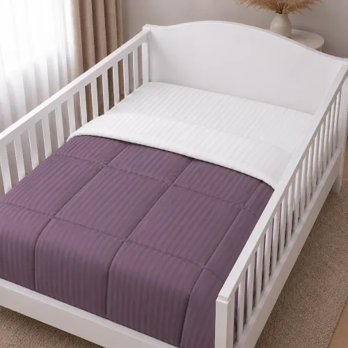 Комплект постельного белья Сатин BABY Satin Stripe 30-0008 + 30-0001 Bethseda - 5