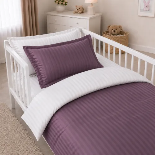 Комплект постельного белья Сатин LITTLE KIDS Satin Stripe 30-0008 + 30-0001 Bethseda - 1