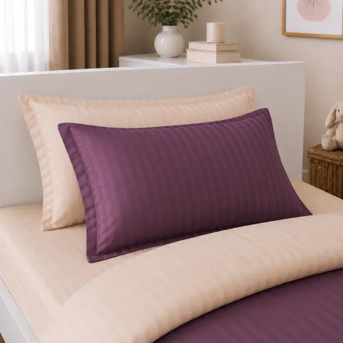 Комплект постельного белья Сатин JUNIOR Satin Stripe 30-0008 + 30-0004 Waleis - 5