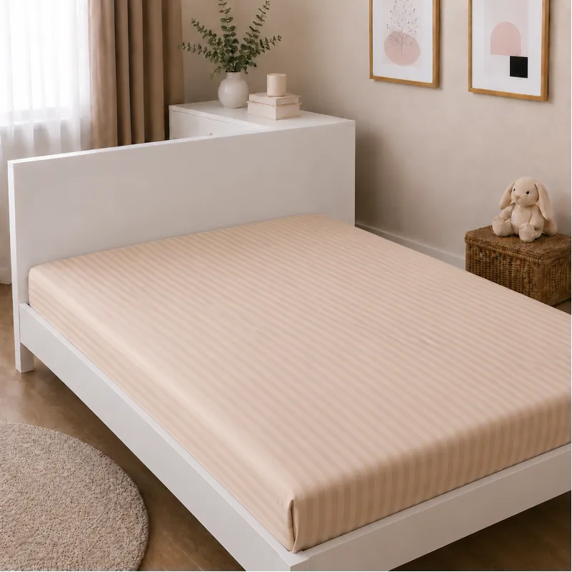 Комплект постельного белья Сатин JUNIOR Satin Stripe 30-0008 + 30-0004 Waleis Фото - 6