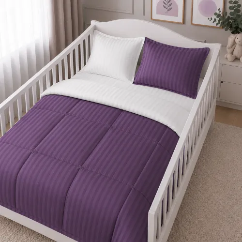 Комплект постельного белья Сатин BABY Satin Stripe 30-0009 + 30-0001 Belinda - 1