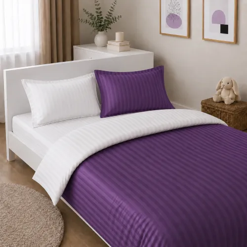 Комплект постельного белья Сатин JUNIOR Satin Stripe 30-0009 + 30-0001 Belinda - 1