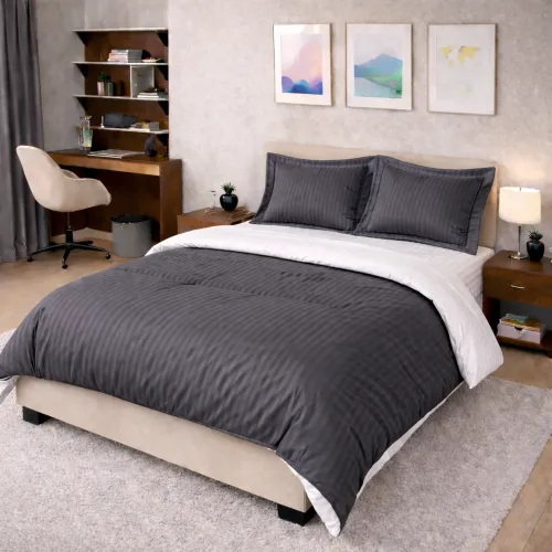 Комплект постельного белья Сатин TEENAGER Satin Stripe 30-0012 + 30-0001 Vevina