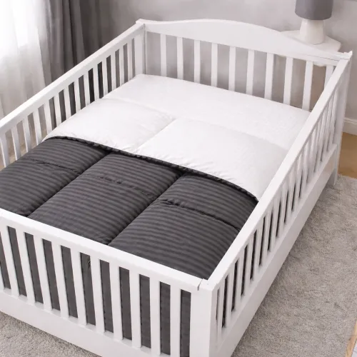 Комплект постельного белья Сатин BABY Satin Stripe 30-0012 + 30-0001 Vevina - 5