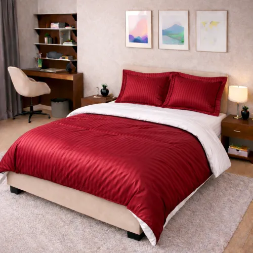 Комплект постельного белья Сатин TEENAGER Satin Stripe 30-0018 + 30-0001 Feinarina