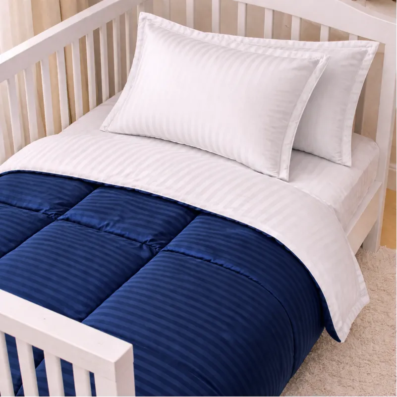 Комплект постельного белья Сатин LITTLE KIDS Satin Stripe 30-0020 + 30-0001 Naskirin