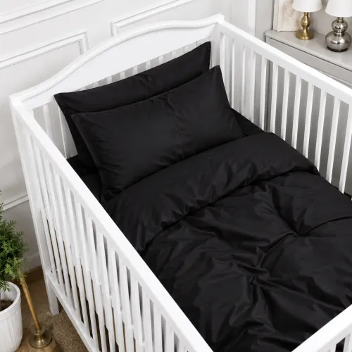 Комплект постельного белья Сатин BABY 0848 Blue Black - 1