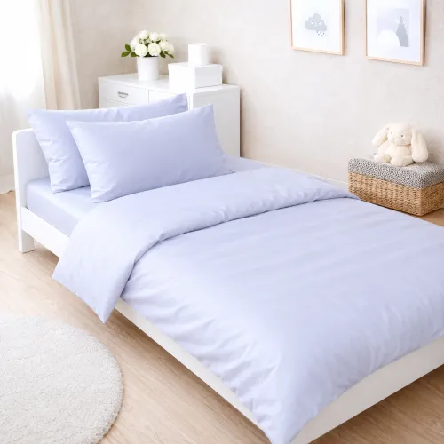 Комплект постельного белья Сатин JUNIOR 0843 Grey Blue - 1