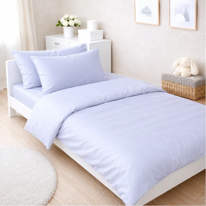 Комплект постільної білизни Сатин JUNIOR 0843 Grey Blue