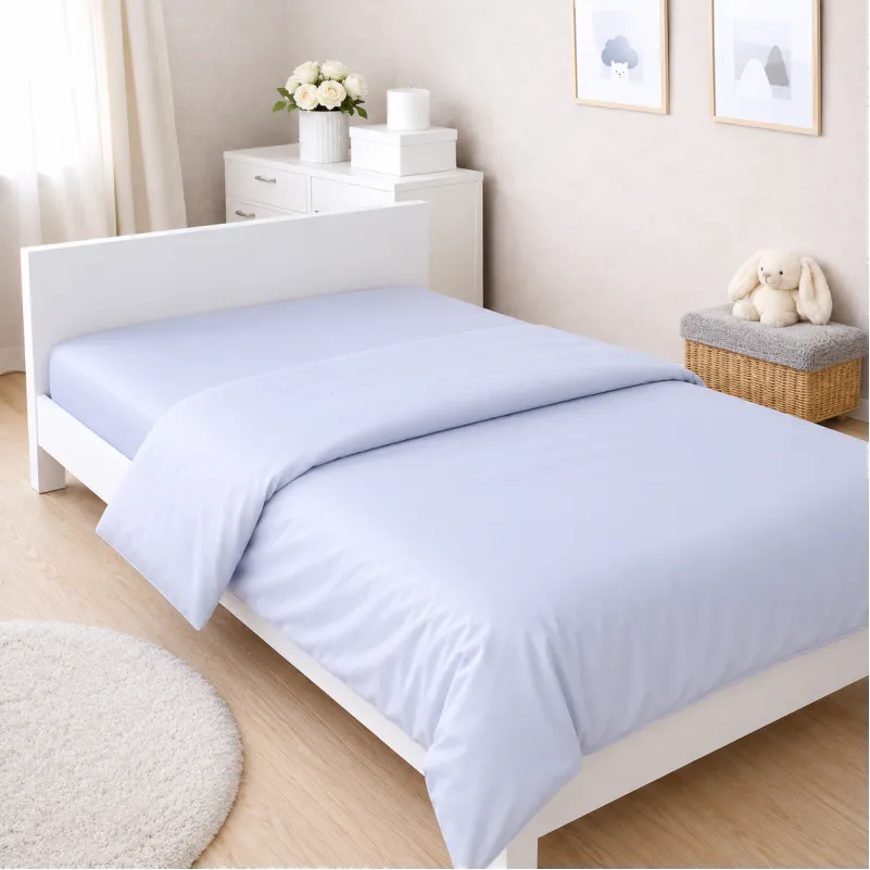 Комплект постільної білизни Сатин JUNIOR 0843 Grey Blue - 4