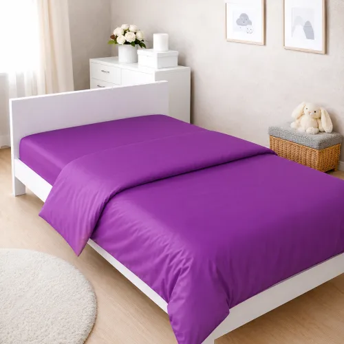 Комплект постільної білизни Сатин JUNIOR 0846 Lilac - 4