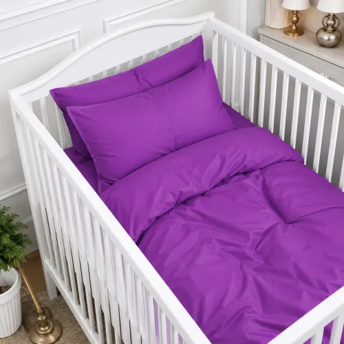Комплект постельного белья Сатин BABY 0846 Lilac - 1