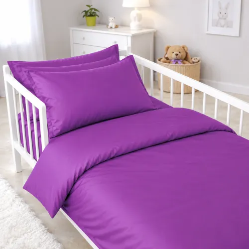 Комплект постільної білизни Сатин LITTLE KIDS 0846 Lilac - 1