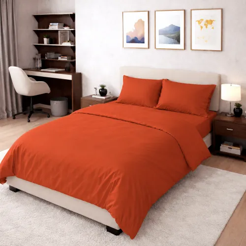 Комплект постельного белья Сатин TEENAGER 0081 Terracotta - 1