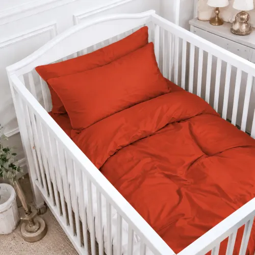 Комплект постельного белья Сатин BABY 0081 Terracotta - 1