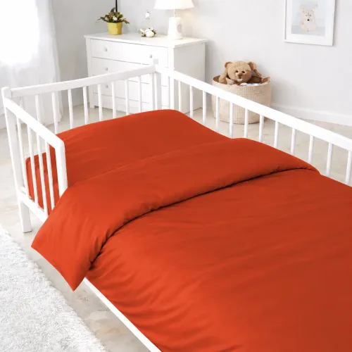 Комплект постельного белья Сатин LITTLE KIDS 0081 Terracotta - 5