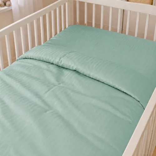 Комплект постільної білизни Сатин BABY Satin Stripe 30-0013 Azure - 5