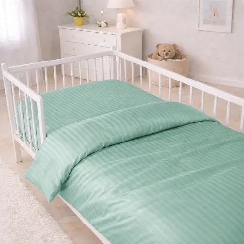 Комплект постільної білизни Сатин LITTLE KIDS Satin Stripe 30-0013 Azure - 5