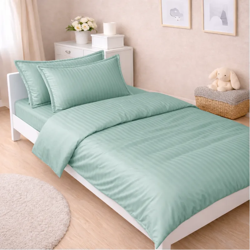 Комплект постільної білизни Сатин JUNIOR Satin Stripe 30-0013 Azure