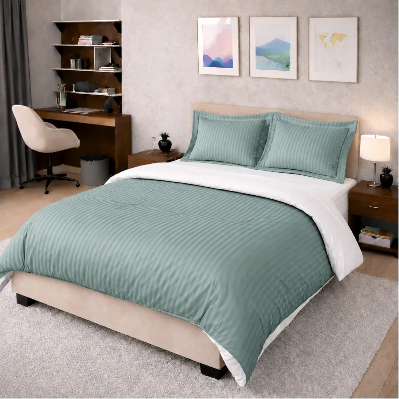 Комплект постельного белья Сатин TEENAGER Satin Stripe 30-0015 + 30-0001 Galiena