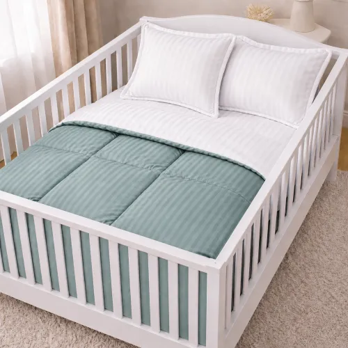 Комплект постільної білизни Сатин BABY Satin Stripe 30-0015 + 30-0001 Galiena - 1