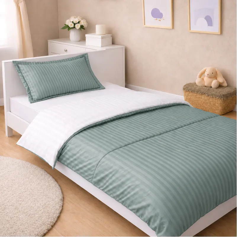 Комплект постельного белья Сатин JUNIOR Satin Stripe 30-0015 + 30-0001 Galiena