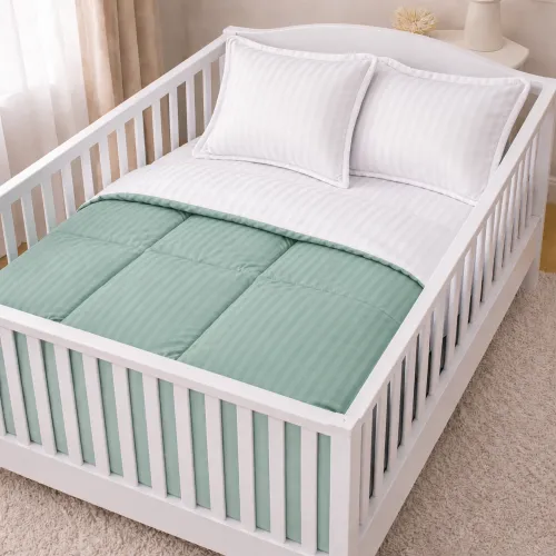 Комплект постільної білизни Сатин BABY Satin Stripe 30-0013 + 30-0001 Gilberta - 1