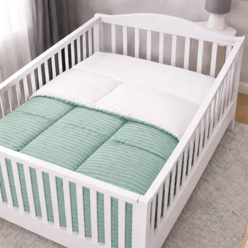 Комплект постільної білизни Сатин BABY Satin Stripe 30-0013 + 30-0001 Gilberta - 5