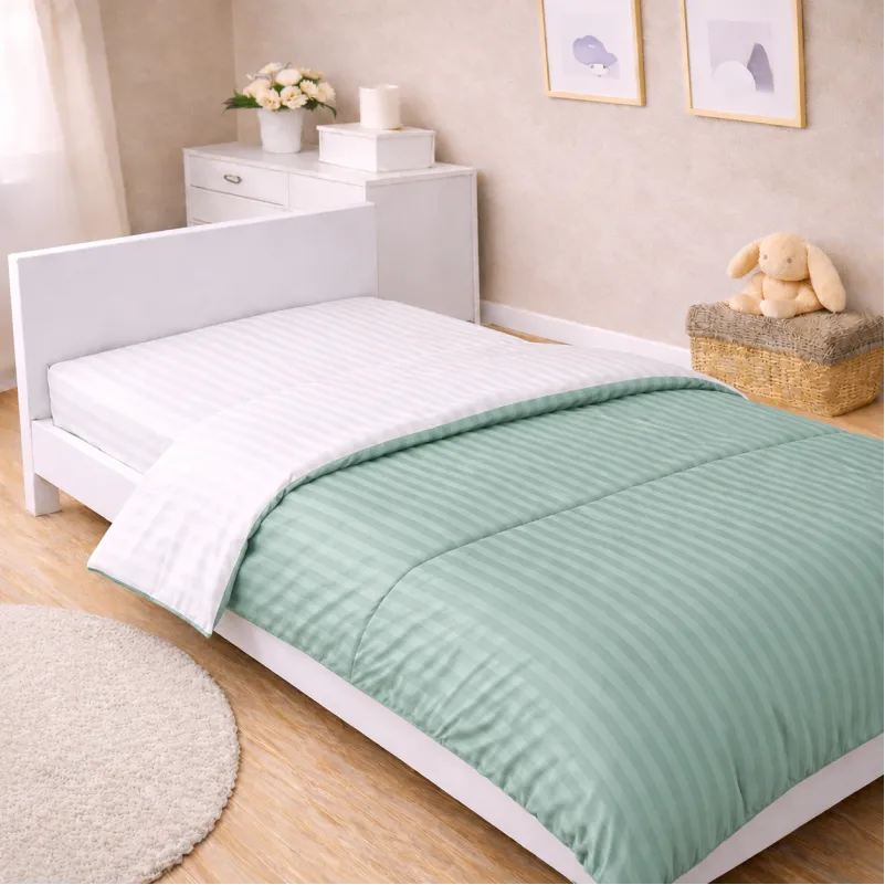 Комплект постільної білизни Сатин JUNIOR Satin Stripe 30-0013 + 30-0001 Gilberta Фото - 6