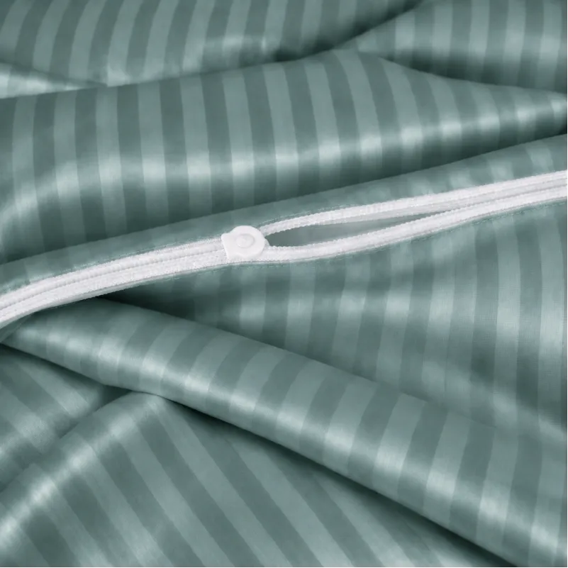 Комплект постільної білизни Сатин JUNIOR Satin Stripe 30-0015 Green Wave Фото - 7