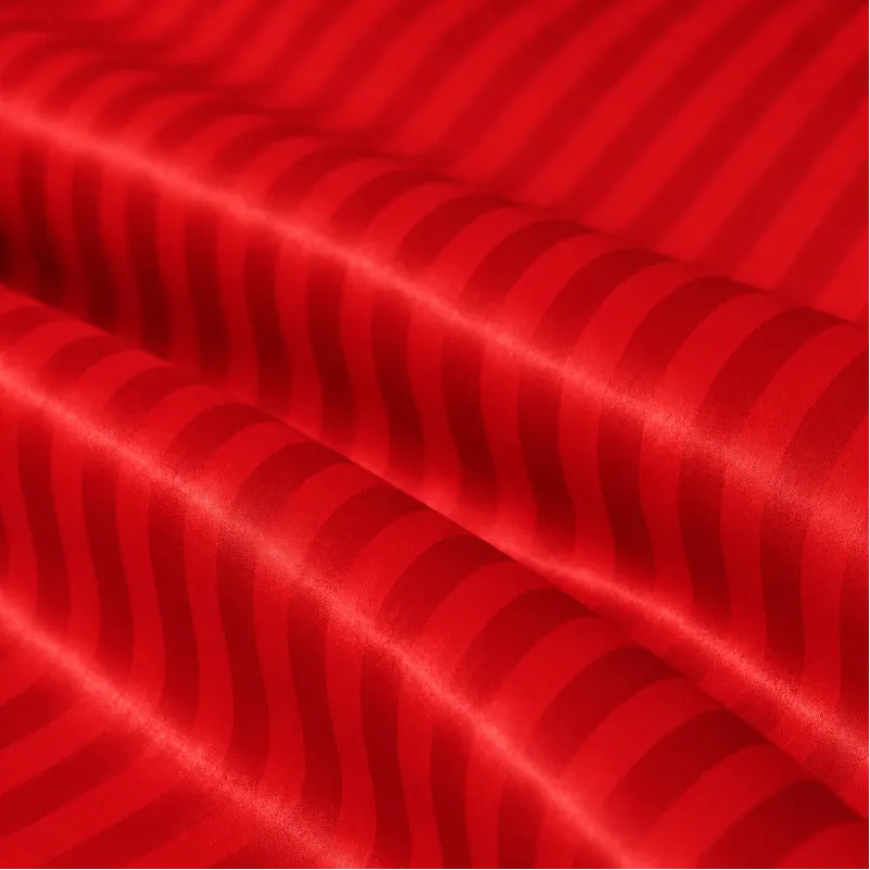 Комплект постільної білизни Сатин JUNIOR Satin Stripe 30-0018 Red Фото - 9