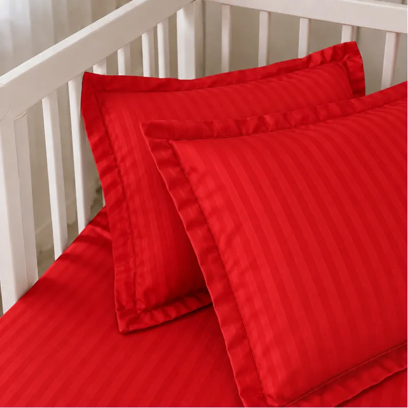 Комплект постельного белья Сатин LITTLE KIDS Satin Stripe 30-0018 Red Фото - 7