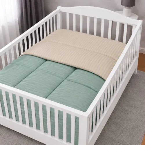 Комплект постільної білизни Сатин BABY Satin Stripe 30-0013 + 30-0004 Rovena - 5