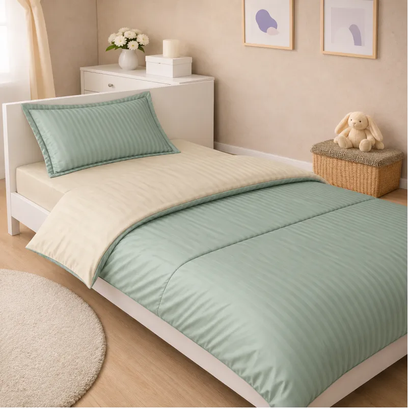 Комплект постельного белья Сатин JUNIOR Satin Stripe 30-0013 + 30-0002 Sensuous