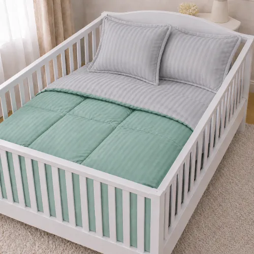 Комплект постільної білизни Сатин BABY Satin Stripe 30-0013 + 30-0010 Windly - 1