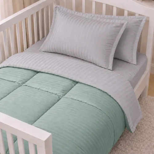 Комплект постільної білизни Сатин LITTLE KIDS Satin Stripe 30-0013 + 30-0010 Windly - 1