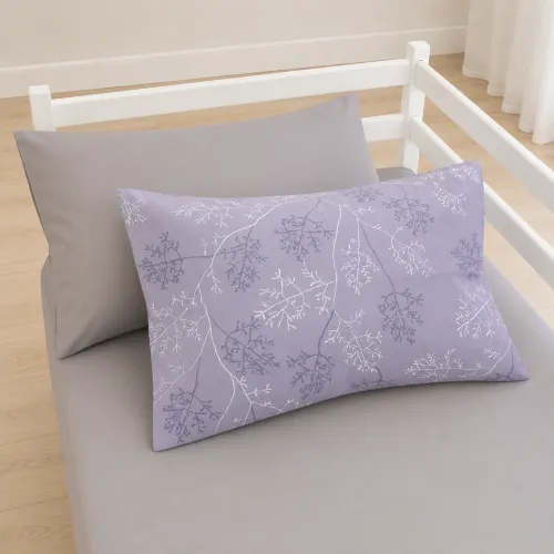 Комплект постельного белья Ranforce Elite TEENAGER 17-0813 Twigs of Spring gray - 5