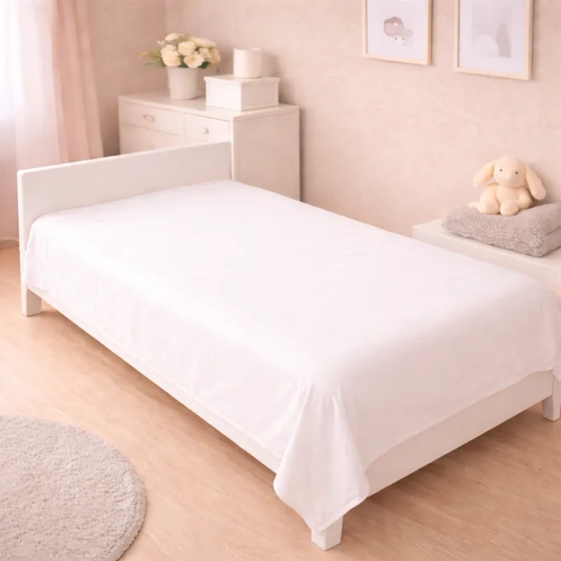 Комплект постельного белья Бязь JUNIOR White-mint (11-2107+11-2208) - 5