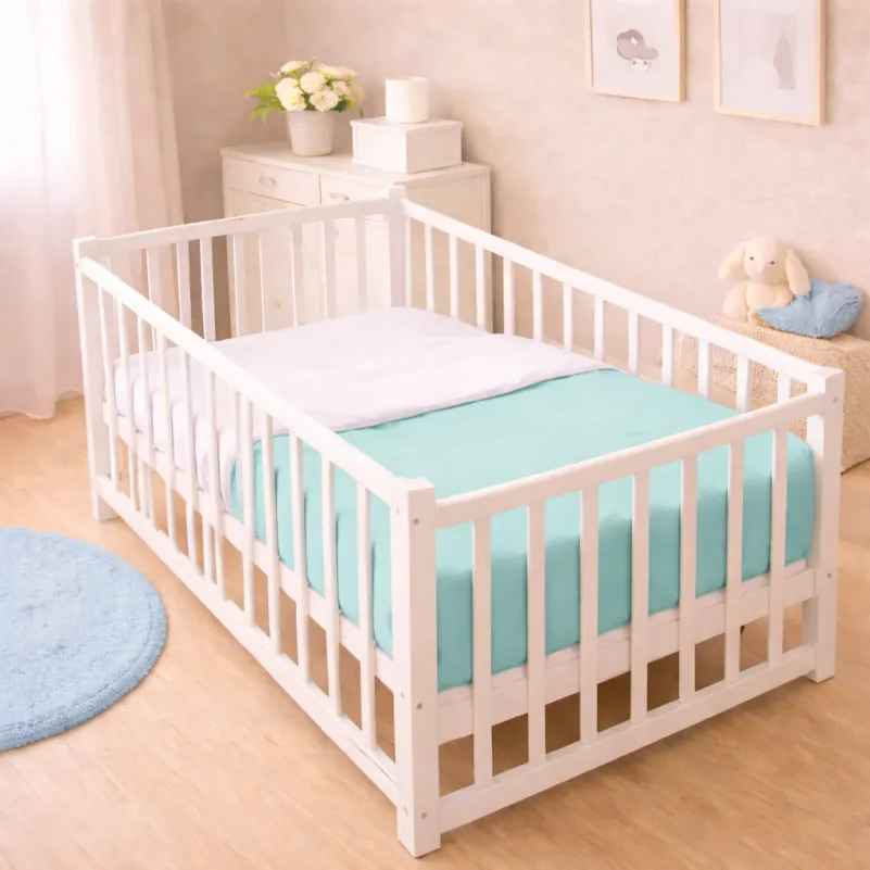 Комплект постельного белья Бязь LITTLE KIDS White-mint (11-2107+11-2208) - 5