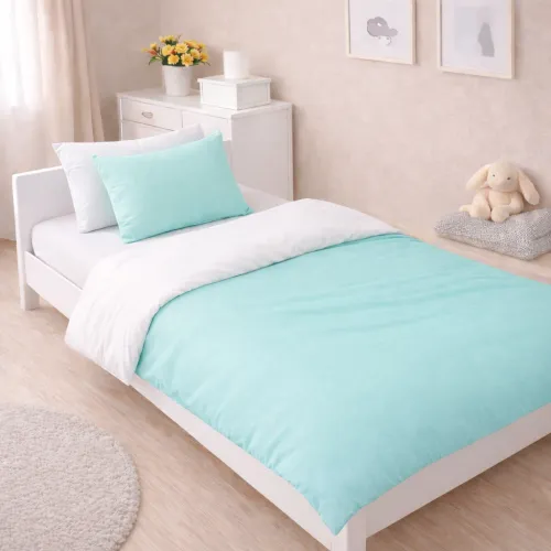 Комплект постельного белья Ranforce Elite JUNIOR White-mint (11-2107+11-2208)