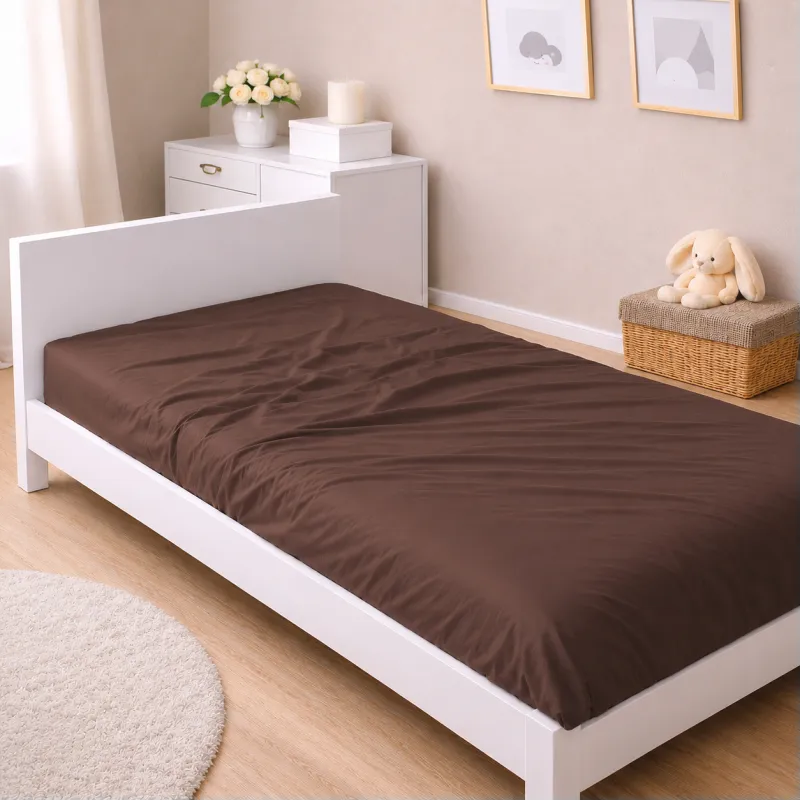 Комплект постельного белья Сатин JUNIOR Dark Chocolate 0211+0055 Фото - 6