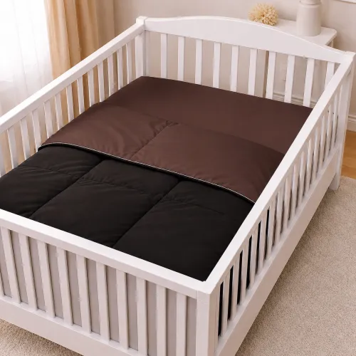 Комплект постельного белья Сатин BABY Dark Chocolate 0211+0055 - 5