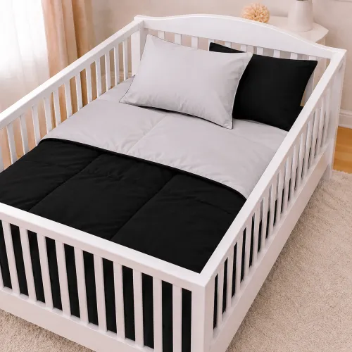 Комплект постельного белья Сатин BABY Greyness 0251+0055 - 1