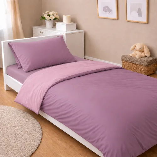 Комплект постельного белья Сатин JUNIOR Violet 0199+0231 - 1